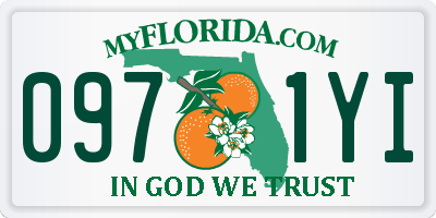 FL license plate 0971YI