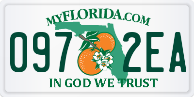 FL license plate 0972EA