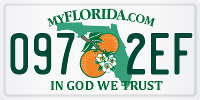 FL license plate 0972EF