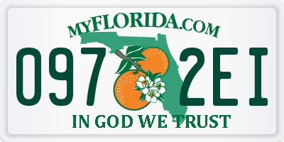 FL license plate 0972EI