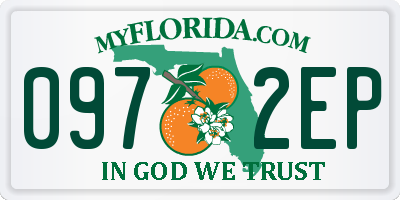 FL license plate 0972EP