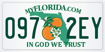 FL license plate 0972EY