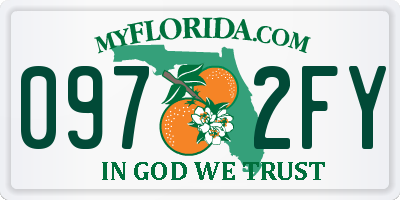 FL license plate 0972FY