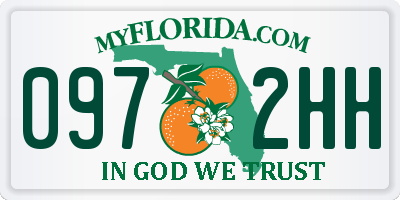 FL license plate 0972HH