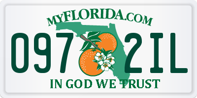 FL license plate 0972IL