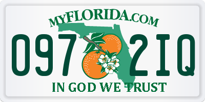 FL license plate 0972IQ