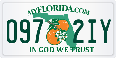 FL license plate 0972IY