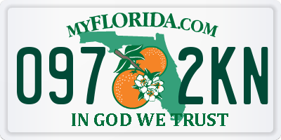 FL license plate 0972KN