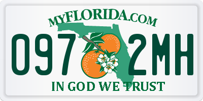 FL license plate 0972MH
