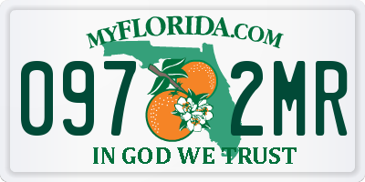 FL license plate 0972MR