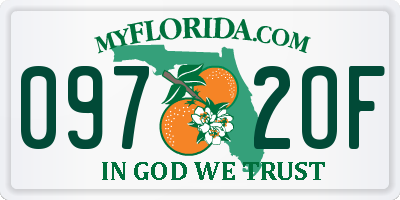 FL license plate 0972OF