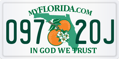 FL license plate 0972OJ