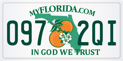 FL license plate 0972QI