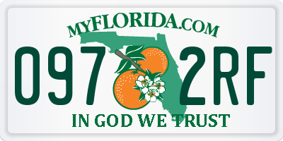 FL license plate 0972RF