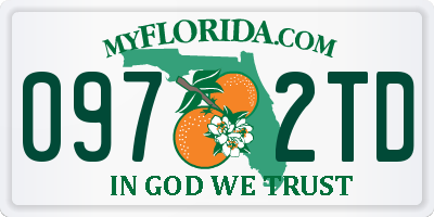 FL license plate 0972TD