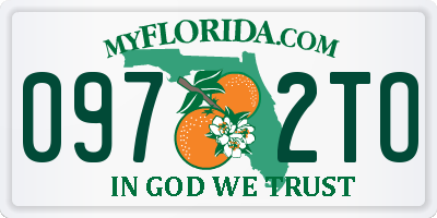 FL license plate 0972TO