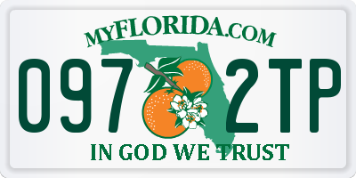FL license plate 0972TP