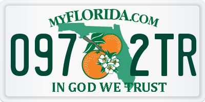 FL license plate 0972TR