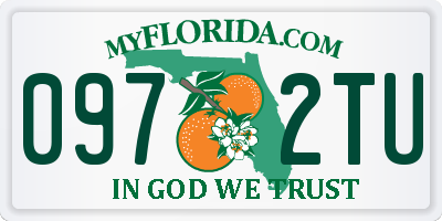 FL license plate 0972TU