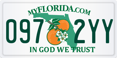 FL license plate 0972YY