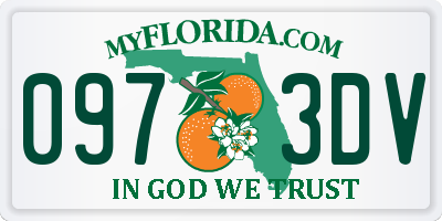 FL license plate 0973DV