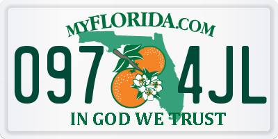 FL license plate 0974JL