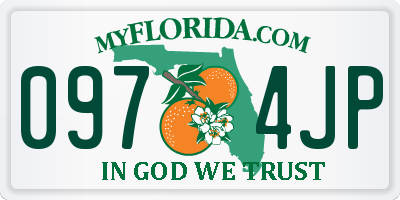 FL license plate 0974JP