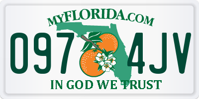 FL license plate 0974JV