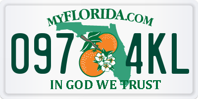 FL license plate 0974KL