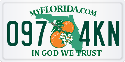 FL license plate 0974KN