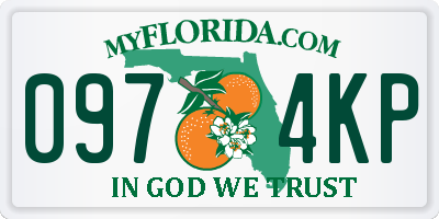 FL license plate 0974KP