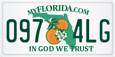 FL license plate 0974LG