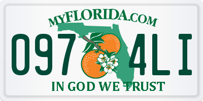FL license plate 0974LI