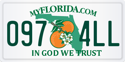 FL license plate 0974LL