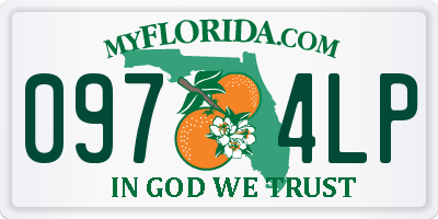 FL license plate 0974LP
