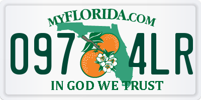 FL license plate 0974LR