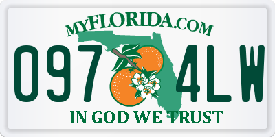 FL license plate 0974LW