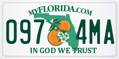FL license plate 0974MA
