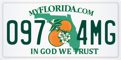 FL license plate 0974MG