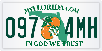 FL license plate 0974MH