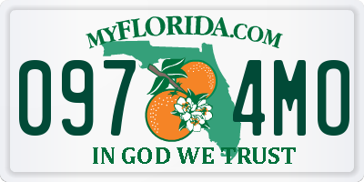 FL license plate 0974MO