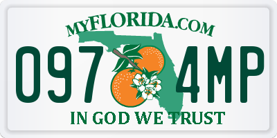 FL license plate 0974MP