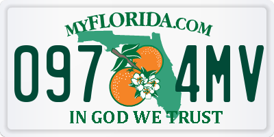 FL license plate 0974MV