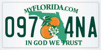 FL license plate 0974NA