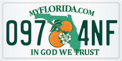 FL license plate 0974NF