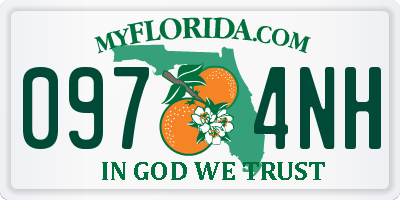 FL license plate 0974NH