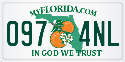 FL license plate 0974NL