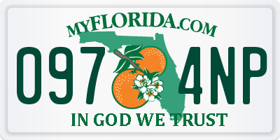 FL license plate 0974NP