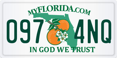 FL license plate 0974NQ