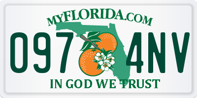 FL license plate 0974NV